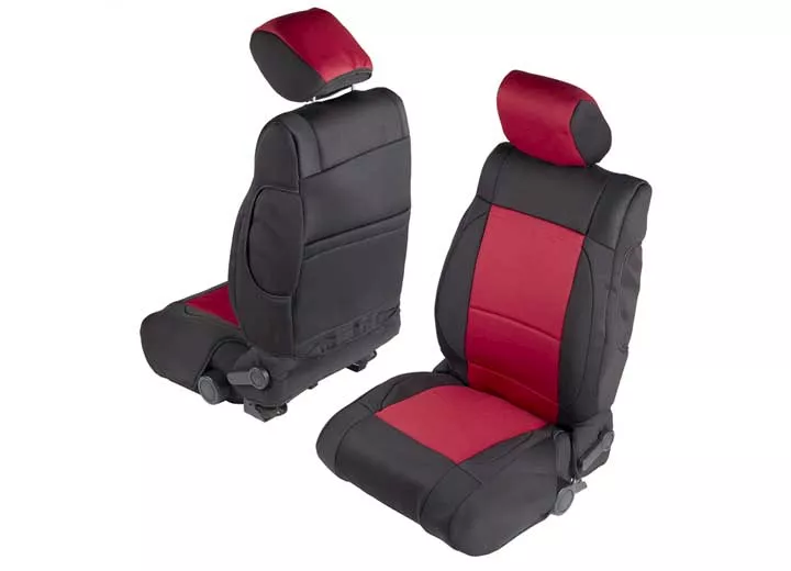 Smittybilt Jeep 08-12 wrangler jk - 4 door neoprene seat cover set front/rear - red