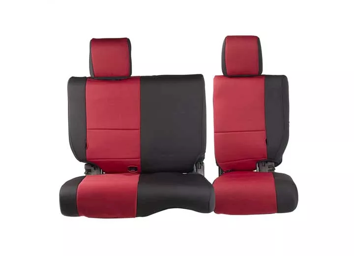 Smittybilt Jeep 08-12 wrangler jk - 4 door neoprene seat cover set front/rear - red