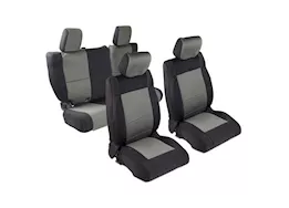 Smittybilt 07 wrangler jk - 4 door neoprene seat cover set front/rear - charcoal