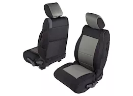 Smittybilt 07 wrangler jk - 4 door neoprene seat cover set front/rear - charcoal