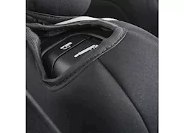 Smittybilt 18-c wrangler jl 4dr neoprene front and rear seat cover set; non-rubicon models; black/gray