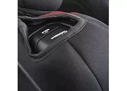 Smittybilt 18-c wrangler jl 4dr neoprene front and rear seat cover set; black/red