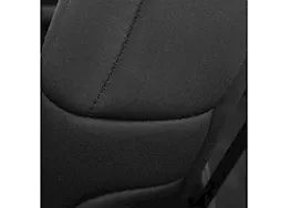 Smittybilt 18-c wrangler jl 4dr neoprene front and rear seat cover set; black/red