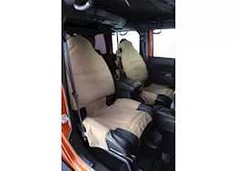 Smittybilt 76-18 cj & wrangler (yj/tj/lj/jk) gear seat cover - front - coyote tan