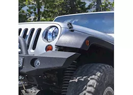 Smittybilt 07-18 wrangler (jk) complete euro kit - incl; turn signal, headlight, and side marker guards - black