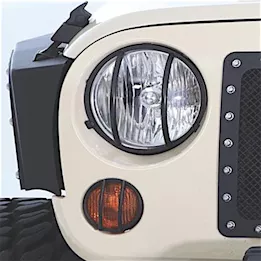 Smittybilt 07-18 wrangler (jk) complete euro kit - incl; turn signal, headlight, and side marker guards - black