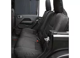 Smittybilt 18-c wrangler jl; 20-c gladiator jt gen2 neoprene front/rear seat cover; black/black