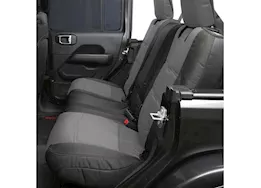 Smittybilt 20-c gladiator jt gen2 neoprene front/rear seat cover; charcoal/black