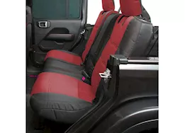 Smittybilt 20-c gladiator jt gen2 neoprene front/rear seat cover; red/black