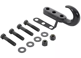 Smittybilt 76-06 cj & wrangler (yj/tj/lj) tow hook kit - black