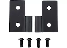 Smittybilt 76-06 cj & wrangler (yj/tj/lj) lower door hinge brackets - black