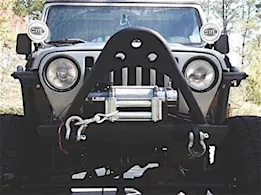 Smittybilt 87-06 jeep wrangler, rubicon and unlimited src front stinger bumper w/d-ring mounts; black textured