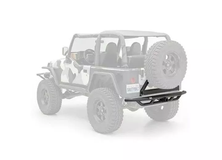 Smittybilt 87-06 wrangler (yj/tj/lj) src rear bumper w/tire carrier - black textured