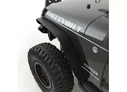 Smittybilt 07-18 wrangler jk xrc 4in fender flares; set of 4; black textured