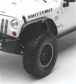 Smittybilt 76-86 cj7 xrc rear 3in fender flares - black textured