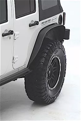 Smittybilt 87-95 wrangler (yj) xrc rear 3in fender flares - black textured