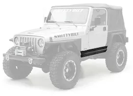 Smittybilt 97-06 wrangler tj 2dr xrc rock sliders w/ step - black textured