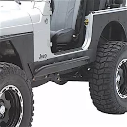 Smittybilt 97-06 wrangler tj 2dr xrc rock sliders w/ step - black textured