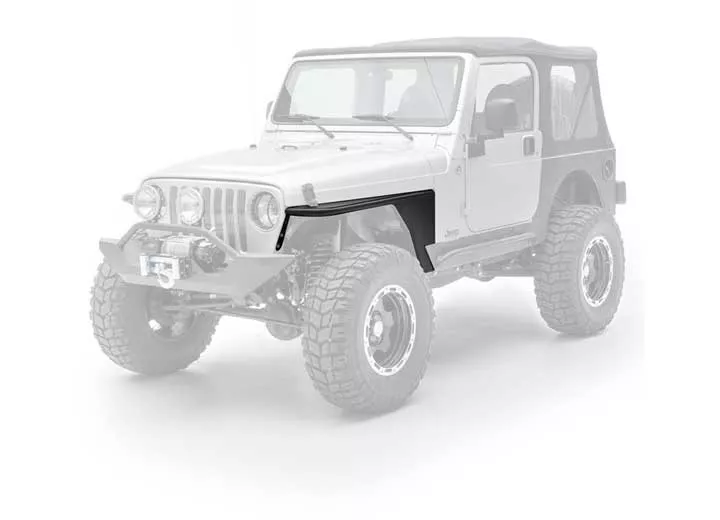 Smittybilt 97-06 wrangler tj/lj 2dr xrc armor front tube fenders; black textured