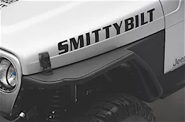 Smittybilt 97-06 wrangler tj/lj xrc armor front tube fenders w/3in flare; black textured