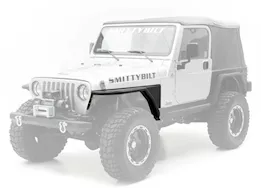 Smittybilt 97-06 wrangler tj/lj xrc armor front tube fenders w/3in flare; black textured