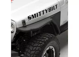 Smittybilt 97-06 wrangler tj/lj xrc armor front tube fenders w/3in flare; black textured