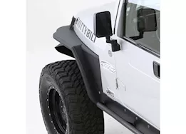 Smittybilt 97-06 wrangler tj/lj xrc armor front tube fenders w/3in flare; black textured