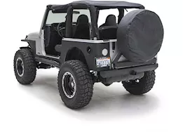 Smittybilt 97-06 wrangler tj 2 door xrc rear corner guards - black textured