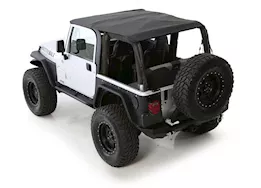 Smittybilt 97-06 wrangler tj/lj xrc rear 3in bolt on flares for corner guards - black textured