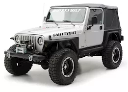 Smittybilt 97-06 wrangler tj/lj xrc rear 3in bolt on flares for corner guards - black textured