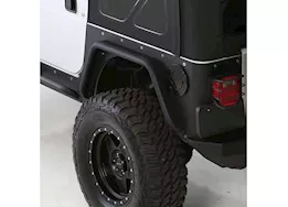 Smittybilt 97-06 wrangler tj/lj xrc rear 3in bolt on flares for corner guards - black textured