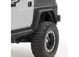 Smittybilt 97-06 wrangler tj/lj xrc rear 3in bolt on flares for corner guards - black textured