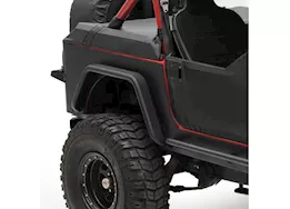 Smittybilt 87-95 wrangler yj 2 door xrc rear corner guards - black textured