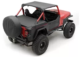 Smittybilt 87-95 wrangler (yj) xrc rear 3in fender flares - black textured