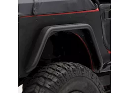 Smittybilt 87-95 wrangler (yj) xrc rear 3in fender flares - black textured