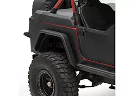 Smittybilt 87-95 wrangler (yj) xrc rear 3in fender flares - black textured