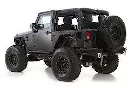 Smittybilt 07-18 wrangler jk 2 door xrc rear corner guards - black textured