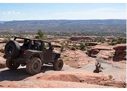 Smittybilt 07-18 wrangler jk 2 door xrc rear corner guards - black textured