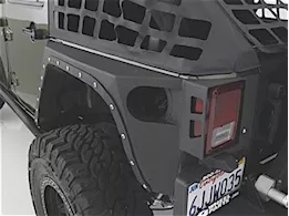 Smittybilt 07-18 wrangler jk 2 door xrc rear corner guards - black textured