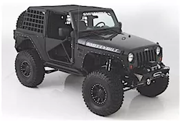 Smittybilt 07-18 wrangler jk 4 dr xrc rear corner armor; complete inner liner; black textured