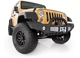 Smittybilt 07-18 wrangler jk 2/4 dr xrc atlas front bumper w/grille guard & fog light holes; black