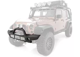 Smittybilt 07-18 wrangler jk 2/4 dr xrc atlas front bumper w/grille guard & fog light holes; black