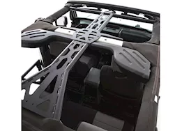 Smittybilt 11-18 wrangler jk 4dr src 6-pc roll cage kit; satin black powdercoat