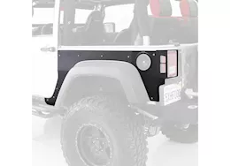 Smittybilt 07-18 wrangler jk 2 door xrc flat armor skins rear - black textured