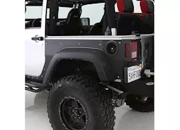 Smittybilt 07-18 wrangler jk 2 door xrc flat armor skins rear - black textured