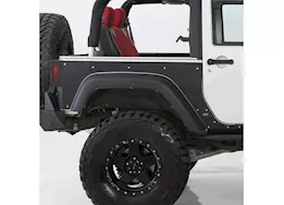 Smittybilt 07-18 wrangler jk 2 door xrc flat armor skins rear - black textured