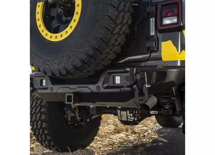 Smittybilt 18-c wrangler jl 2/4dr stryker rear bumper; black