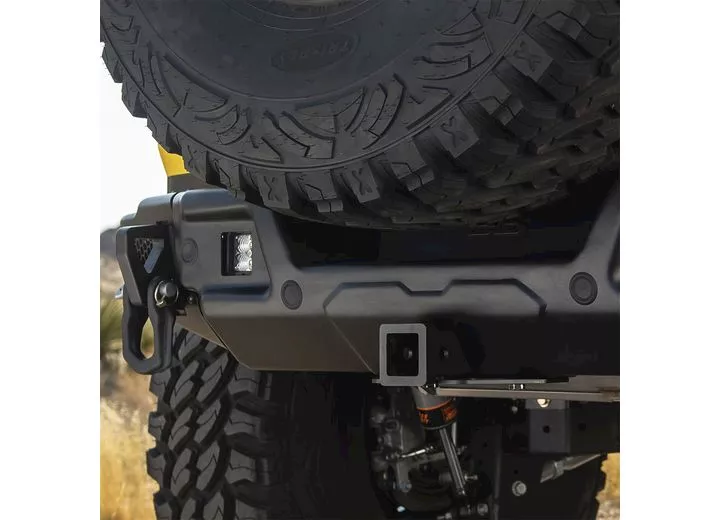 Smittybilt 18-c wrangler jl 2/4dr stryker rear bumper; black