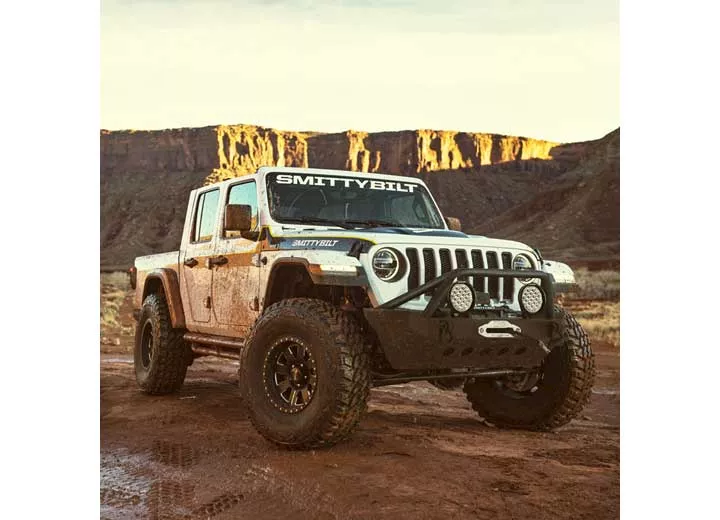 Smittybilt 18-c wrangler jl; 20-c gladiator xrc gen1 front bumper w/winch plate; matte black