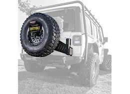 Smittybilt 18-c wrangler jl 2/4dr xrc gen3 bolt on tire carrier; fits up to 40in tire